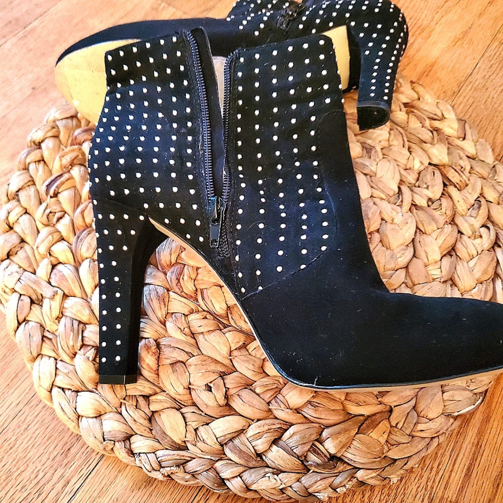 INC suede ankle boots